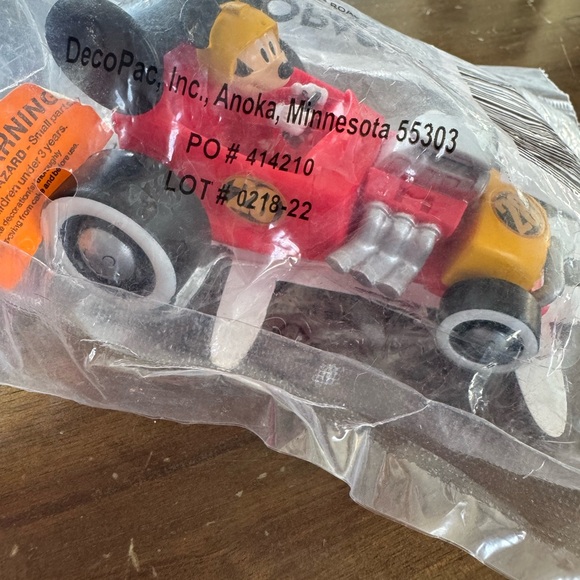 Mickey Mouse Racing Car Cake Topper Set New In Package - Picture 4 of 5